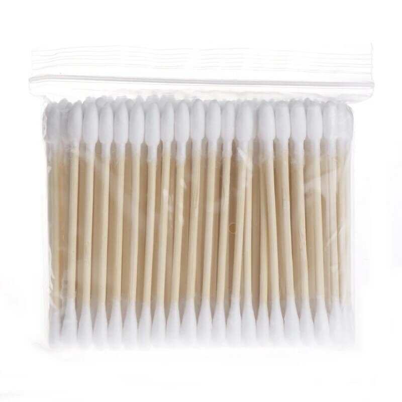 100Pcs Cosmetic Makeup Cotton Swab Stick Double for Head Ear Buds Cleaning Tools Drop Shipping