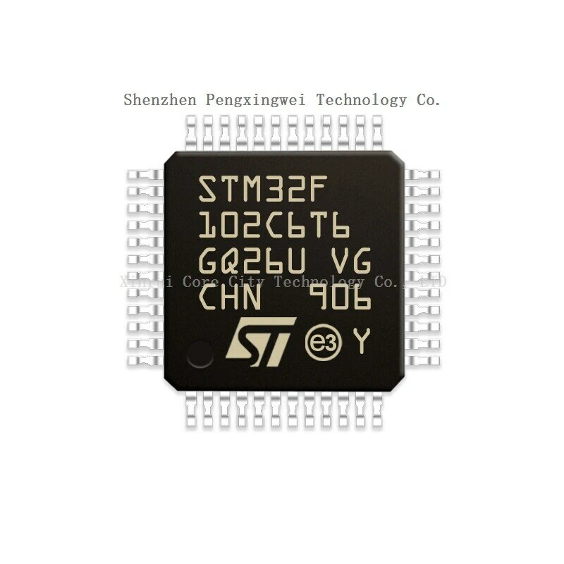 Microcontrolador do LQFP-48, STM, STM32F, STM32F102, C6T6, STM32F102C6T6, original de 100%, MCU, MPU, SOC, no estoque, novo