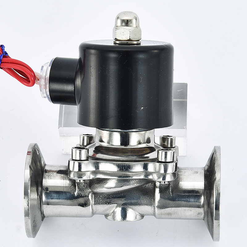 2" 304 Stainless Steel Nomally Closed Clamp Type Sanitary Solenoid Valve AC220V DC24V Food grade solenoid valve