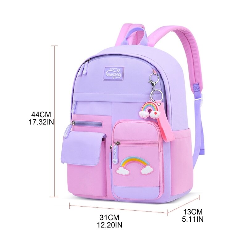 Милый рюкзак с несколькими карманами, противоугонный школьный рюкзак с героями мультфильмов для детей и девочек