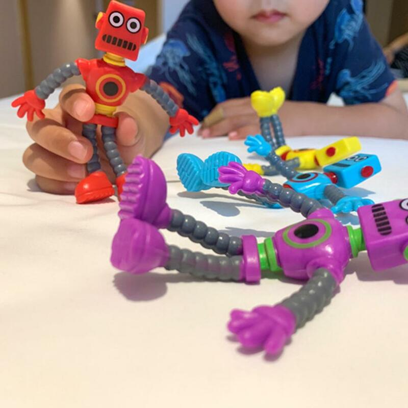 Figets brinquedos criativos robô fio torcido tdeformado sempre em mudança boneca diversão descompressão complicado crianças brinquedo presentes