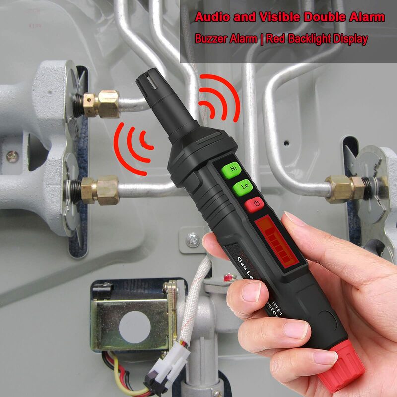Habotest HT61 Gaslek Detector Draagbare Handheld Aardgas Sniffer Analyzer Hoge Lage Gevoeligheid Lokaliseert Brandbaar