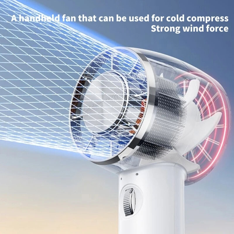 Mini ventilador refrigeração portátil ventilador pequeno ventilador mão semicondutor refrigeração recarregável