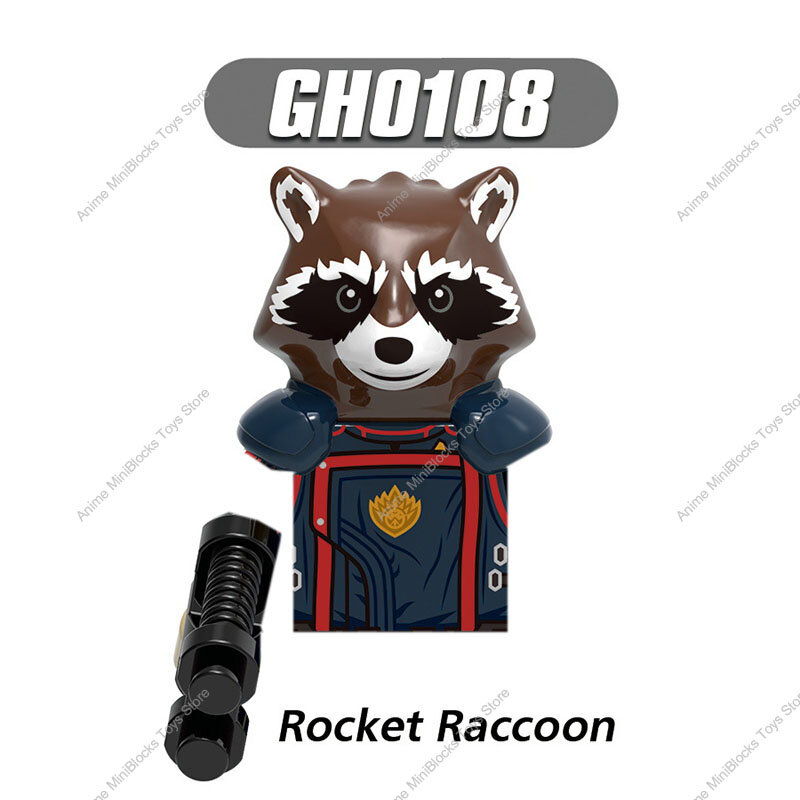 G0114 Heroes Star-Lord Starfox Drax O Destruidor Louva-a-deus Adam Warlock Nebula Raccoon Building Block Mini-Figuras Crianças Brinquedos