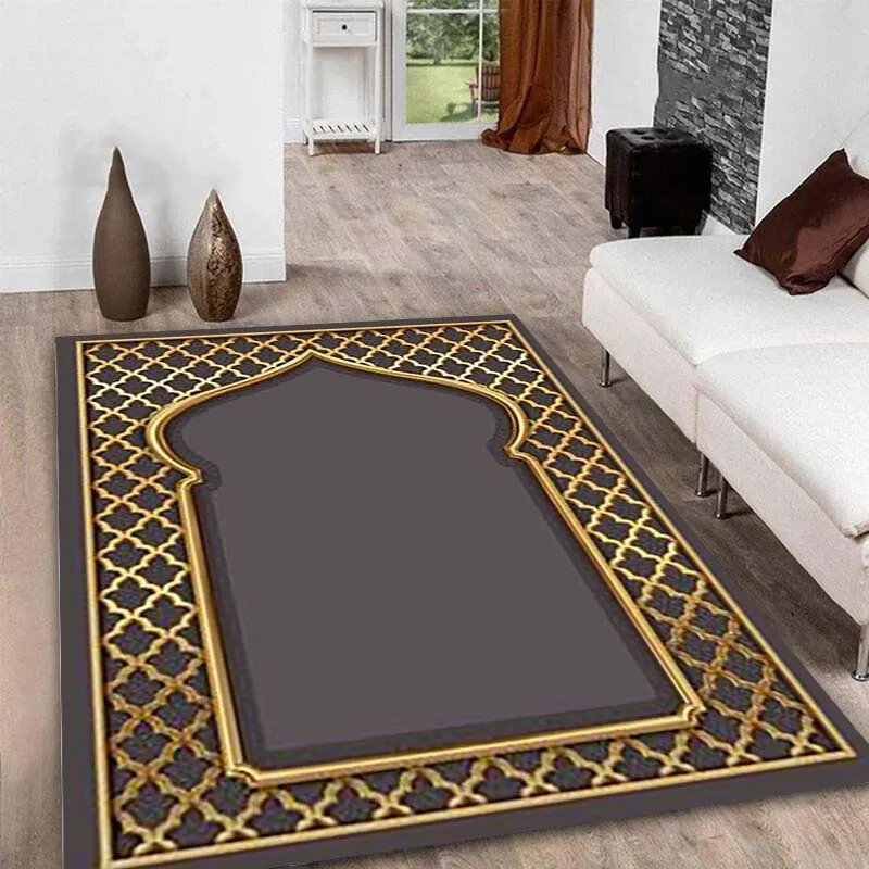 Karpet doa Islam Festival Muslim, karpet lantai antiselip, Karpet daerah Islam, karpet Ramadan Kareem untuk Muslim