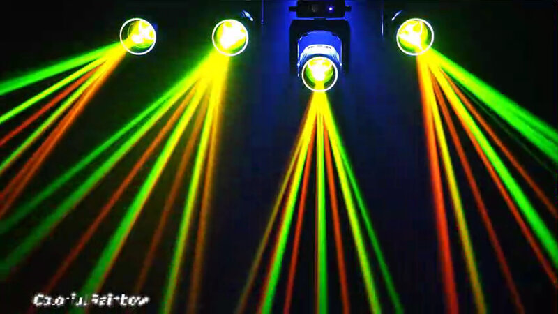 Sharpy 7r luz de palco profissional, cabeça em movimento, tira conduzida, 300w, 320w, luz para show de música, liv, 8 pcs/lot, china