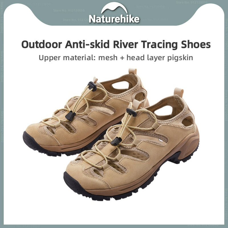 Naturehike Outdoor Anti-skid River Tracing Shoes Men Lightweight Breathable Amphibious Wear-resistant Wading Shoes Trail Shoes