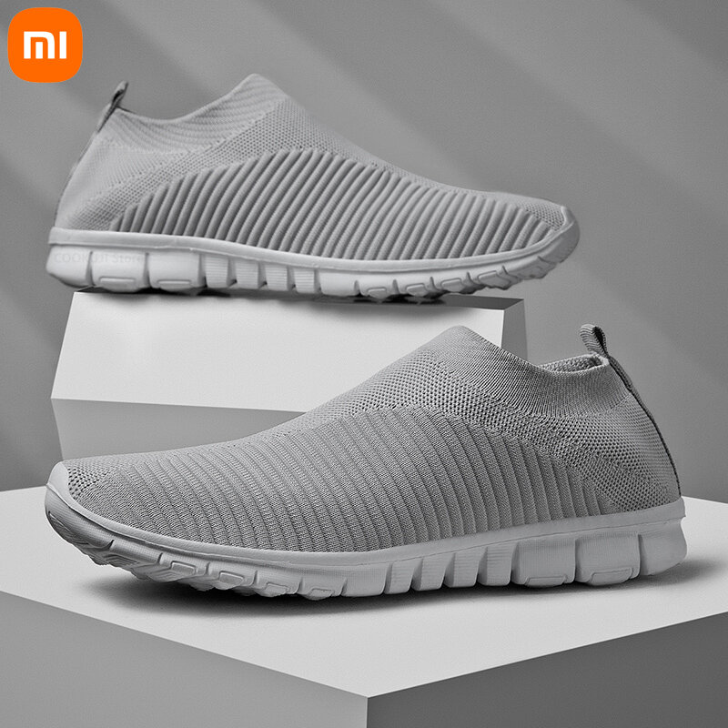 Xiaomi Nieuwe Ultralight Comfortabele Casual Schoenen Paar Unisex Mannen Vrouwen Sok Mond Lopen Sneakers Zachte Zomer Big Size Soft