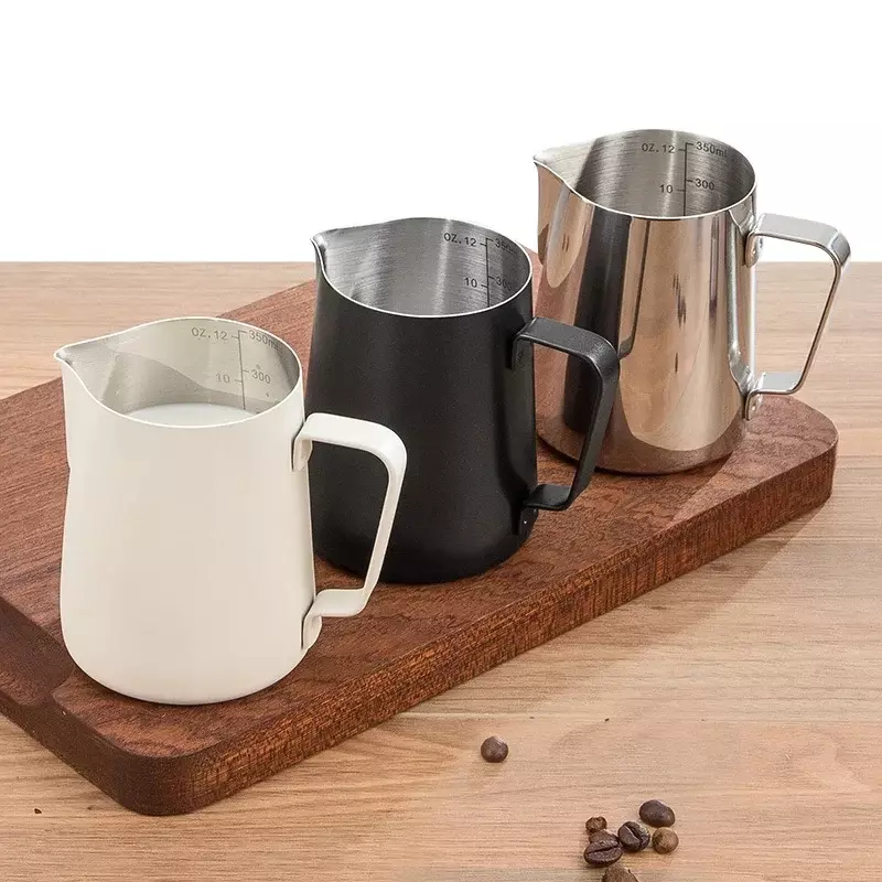 Brocca per schiuma di Latte per caffè brocca in acciaio inossidabile 304 con scala Latte Steam Coffee Paint Process Kitchen Cafe accessori