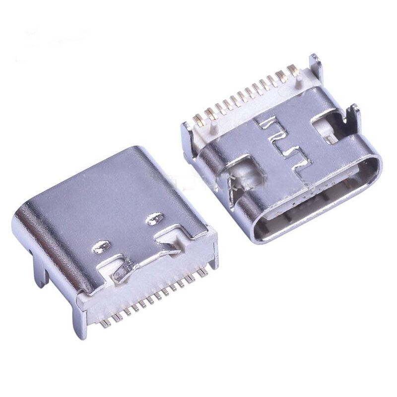 1-10pcsType C female seat 3.1 TYPE-C 12PIN single-row SMT four-pin plug-in board type-c double-sided