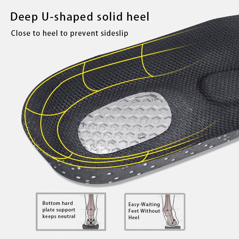 Sol Olahraga Silikon Penopang Lengkung Ortotik Alas Sepatu Olahraga Sol Gel Lari Bantalan Sisipan untuk Wanita Pria Sol Sepatu Sneakers
