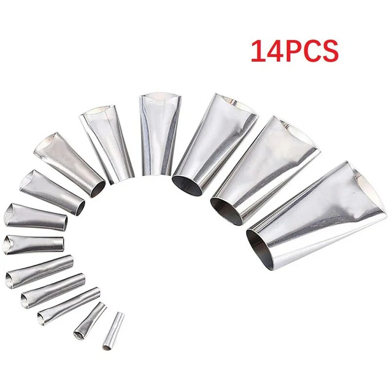 14 Pcs Caulking Nozzle Applicator Sealant Finishing Tool Stainless Steel Perfect 1 For Each Of 14 Sizes Hand Equipments Tools
