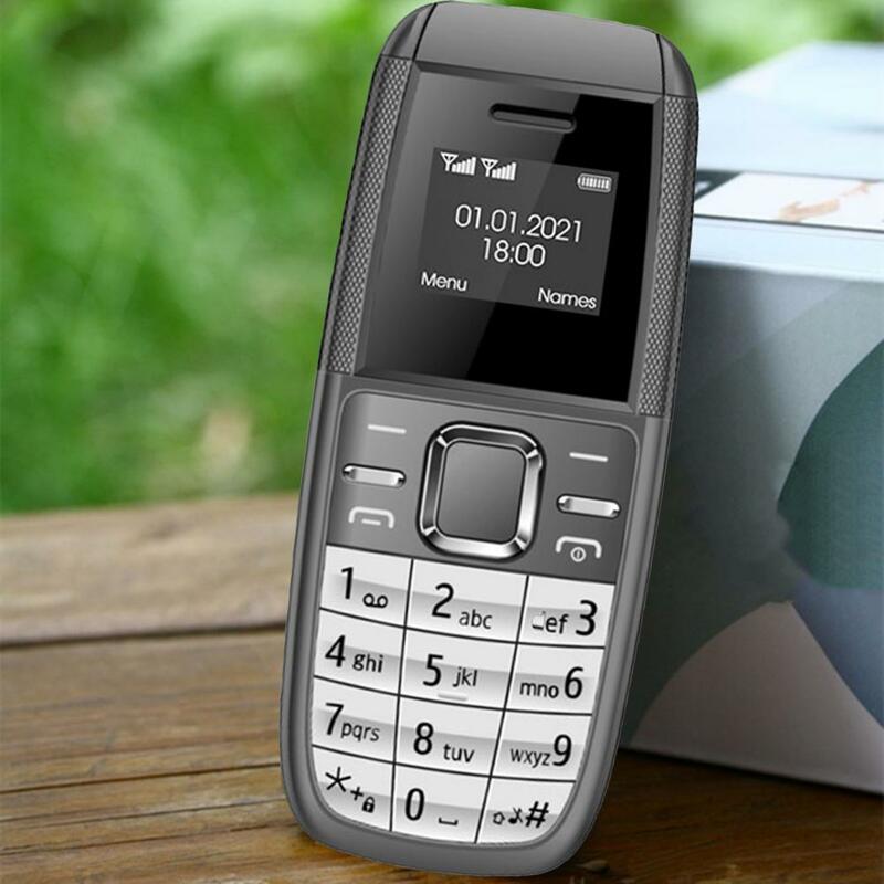 Compact 6 Colors GSM Quad Band Spare Small Cell Phone Dual-Cards Dual Standby 0.66 Inch Pocket Cellphone for Elderly
