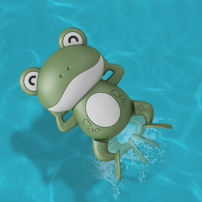 Woda do kąpieli dla dzieci Splash zabawki zwierzątka urocza kreskówkowa żaba pływanie klasyczne dziecko do zabawy w wodzie fajne zabawki dla dzieci prezenty kąpielowe