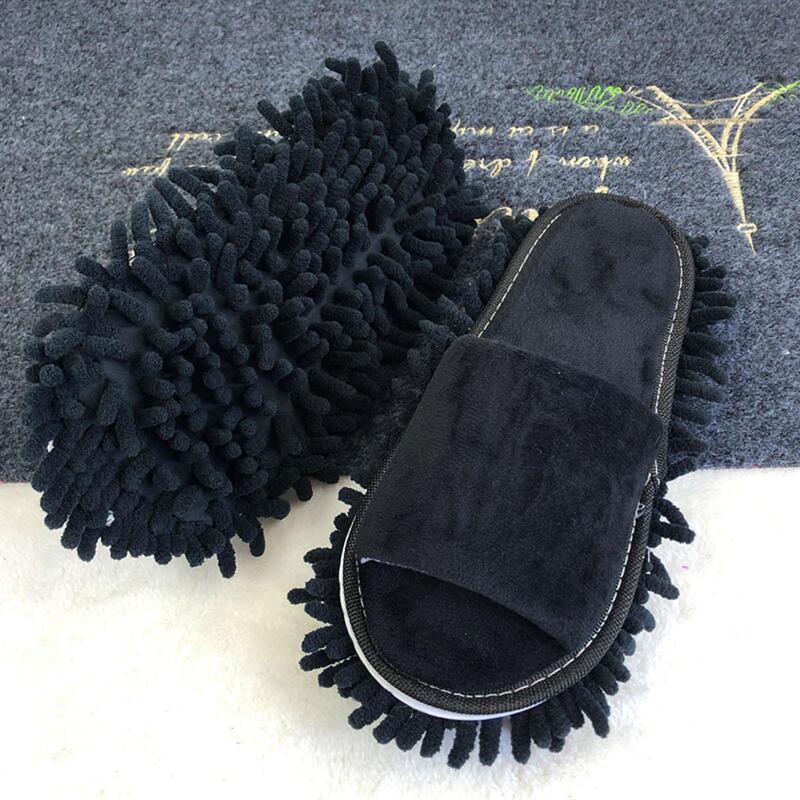 Piso multifuncional chinelos de limpeza de poeira sapatos preguiçoso limpar sapatos de limpeza de piso em casa micro fibra sapatos de limpeza