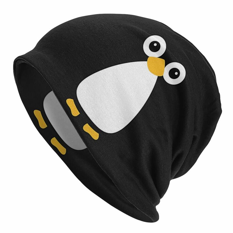 Шапочка головные уборы для мужчин и женщин тонкие шапочки головной убор милый векторный Пингвин Осенняя Весенняя теплая шапка шапки в стиле хип-хоп