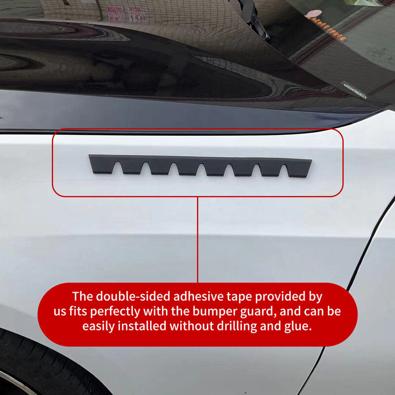 Car Front Bumper Bottom Anti-Scratch Strip Scrape Guard Skid Plate Bumper Protection Anti Collision For Lowered Car
