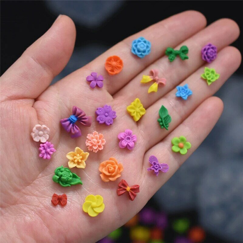 SNASAN Wings Bowknot Flowers Moon Star Silicone Mould For Beauty Nail Art DIY Handmade Tool Small Beads Polymer Clay Mold