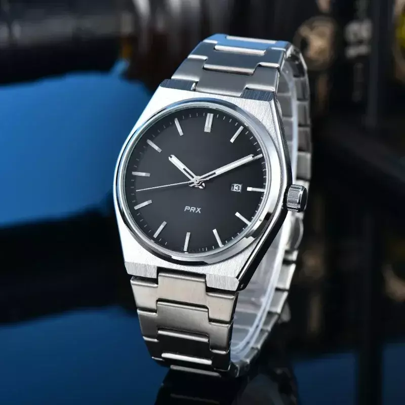 2024 jam tangan asli mewah untuk pria, jam tangan kualitas tinggi, kronograf PRX, tanggal otomatis, jam AAA