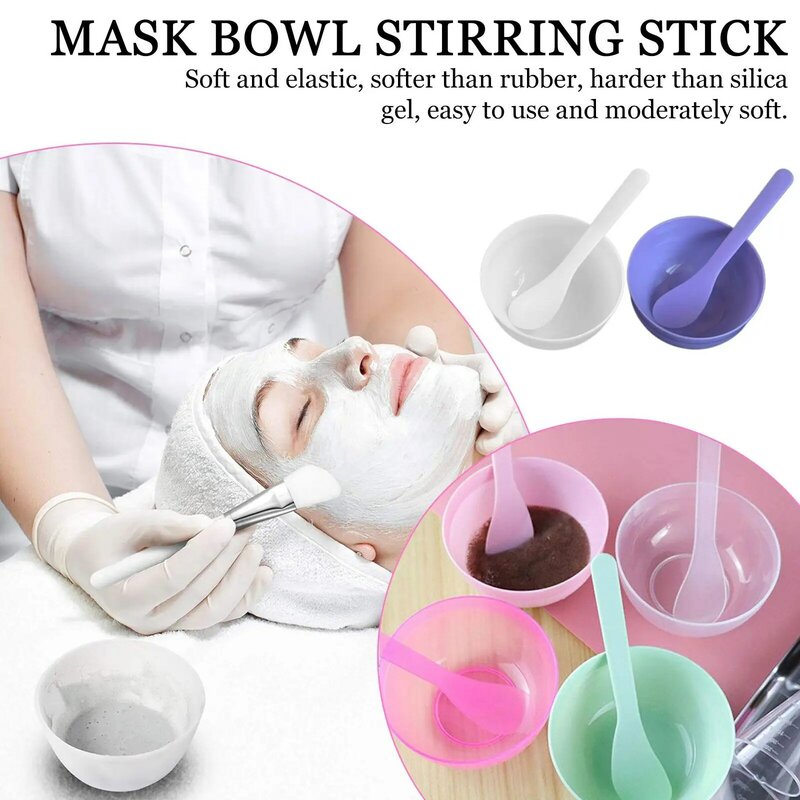 3,5 Zoll Gesichts maske Rühr schüssel mit Stick Spatel für Gesichts maske, Schlamm maske Hautpflege produkte DIY Gesichts maske Misch werkzeug Kit