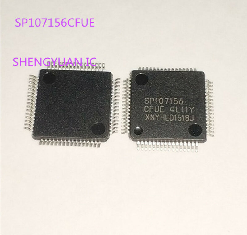 Microcontrolador NFC original IC, SP107156CFUE SP107156-CFUE SP107156 Pacote QFP64, 5pcs