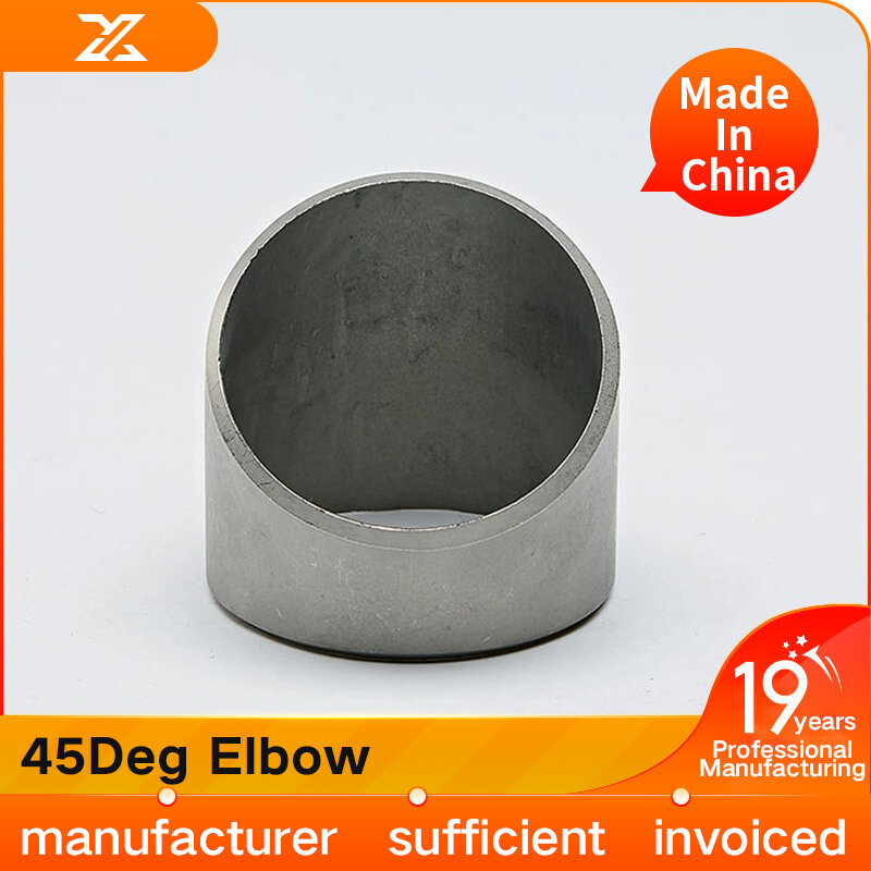 304 stainless steel welded elbow stamping pickling welding industrial grade seamless elbow 45 degrees 1.5D Φ 25-133