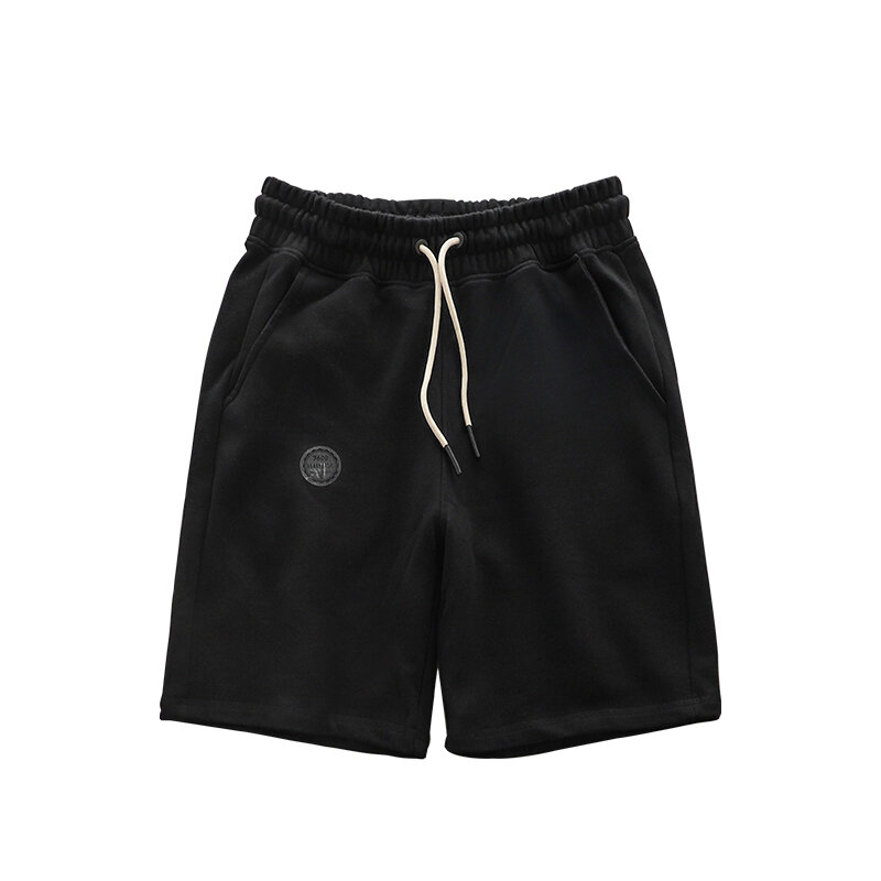 DUKEEN Estilo Japonês 360G Shorts de Algodão Men's Verão Fora Calças Esportivas Soltas Japonês Cor Sólida Calças de Cinco Pontos Maré
