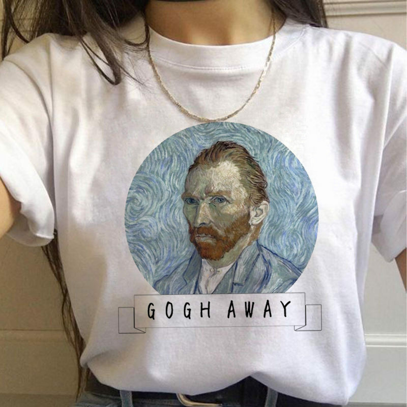 T-shirt manches courtes homme et femme, célèbre peinture de Van Gogh, imprimé