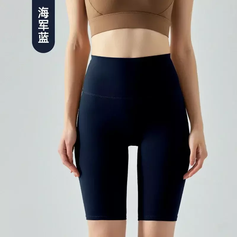 Pantalones de Yoga ajustados de cintura alta para correr, pantalones cortos de Yoga ajustados, bolsillo de cintura, Fitness, ciclismo, nuevo