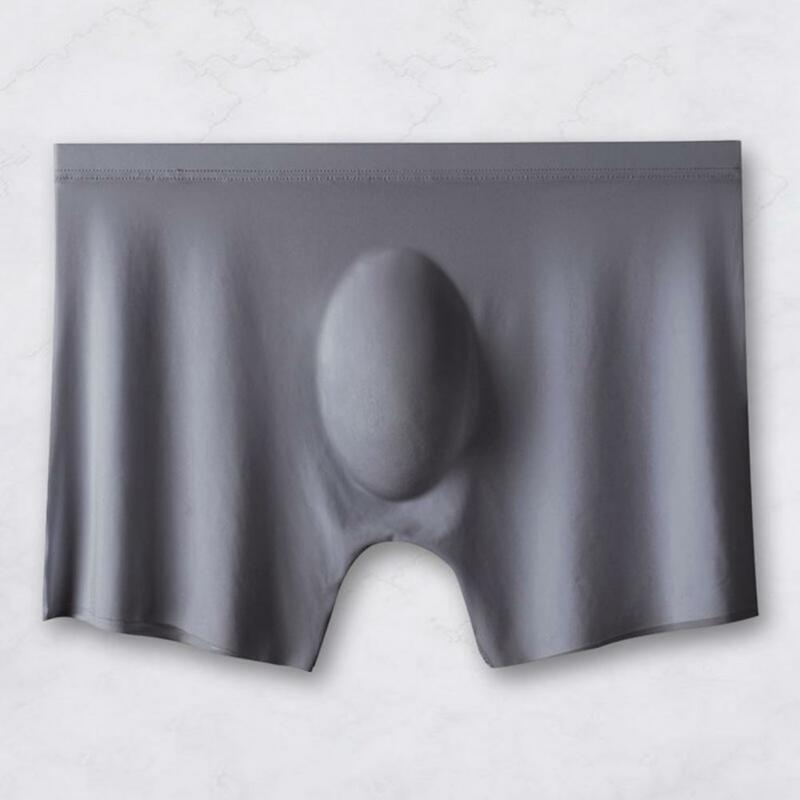 Breathable Men Underwear See-through Ice Silk Boxers for Men Soft Moisture-wicking Underwear with U Design Quick Dry Technology