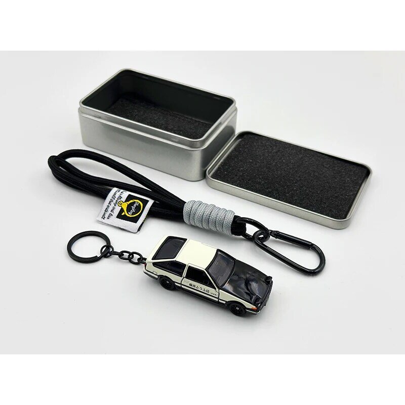 이니셜 D AE86 스카이라인 GTR R34 R32 임프레자 RX7 FC 자동차 모델 장난감, 열쇠 고리 펜던트 선물, DIY 액세서리, 약 1:64