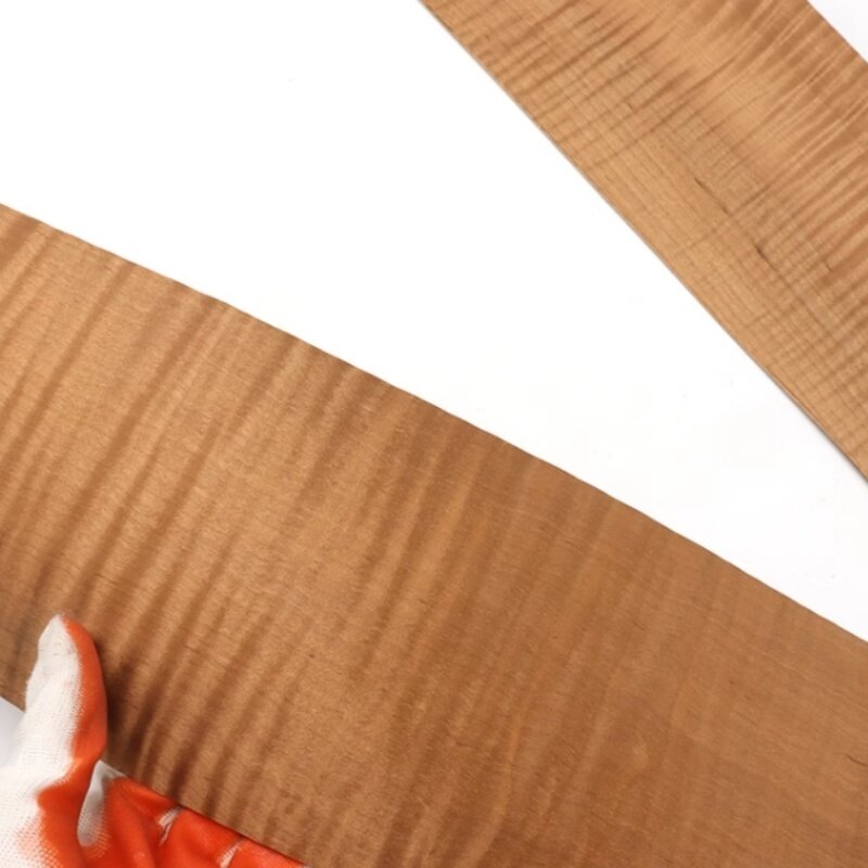 Chapa de madera maciza, madera de arce ahumado, L: 2,5 metros x 170x0,5mm