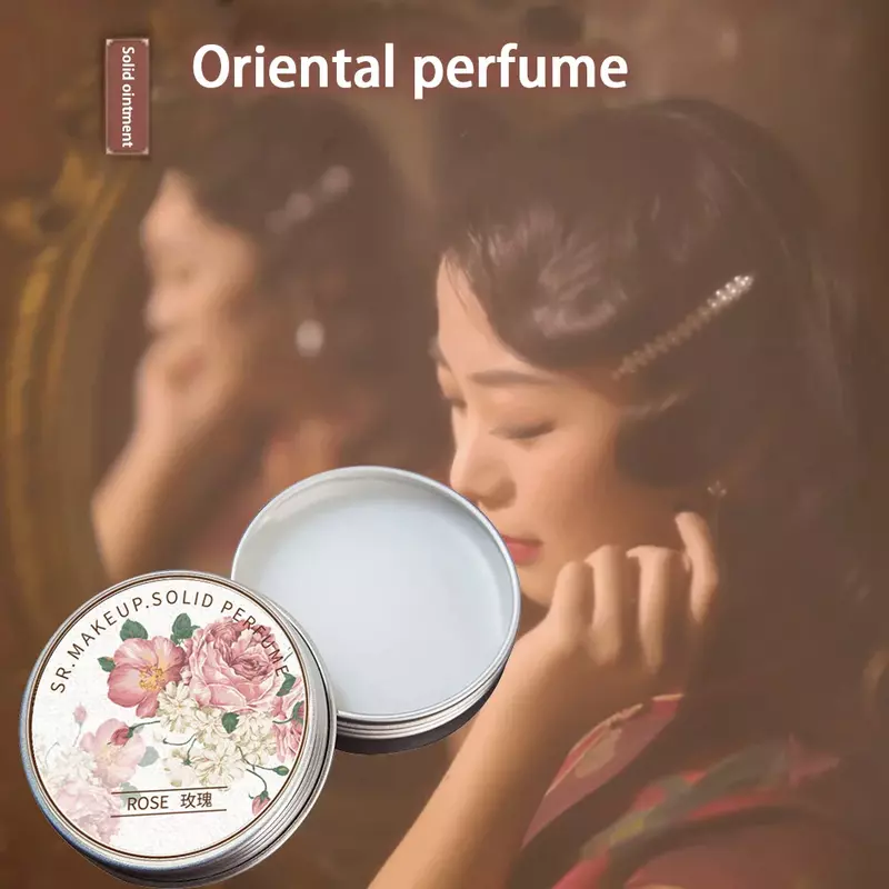 Perfumes sólidos corpo aroma portátil sólido bálsamo de pele longa fragrância fresca e elegante para mulher fragrâncias desodorante estilo chinês