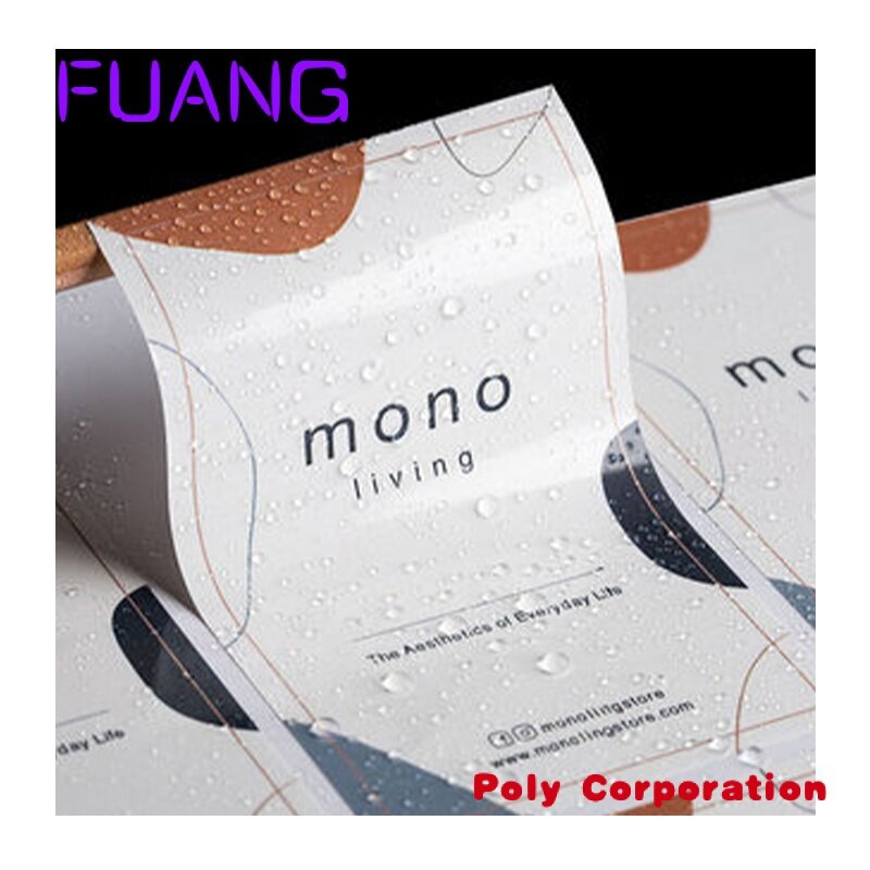 Custom  Fancy Custom PVC Label Waterproof Adhesive Skin Care Label Printing Cosmetic Packing Sticker