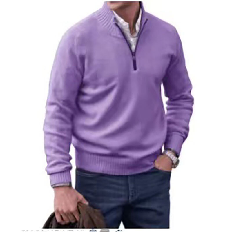 2022 jesienno-zimowy męski sweter ciepły golf z długim rękawem dziergany sweter jednokolorowy duży rozmiar męska bluzka Ropa Hombre