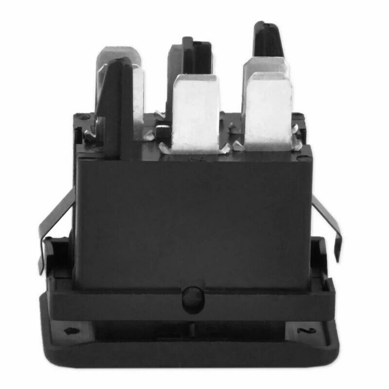 3PCS Car Black Plastic Metal Power Window Control Switch Button 191959855 BDP605 For Golf Jetta MK2 1985 -1987 1988 1989