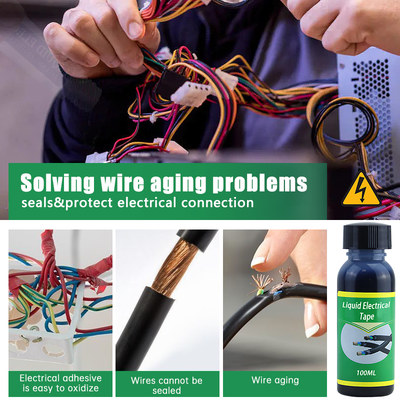 100ml/260ml Waterproof Liquid Electrical Tape Insulating Tape Rubber Liquid Insulation Wire Cable Coat Fix Line Glue Sealant