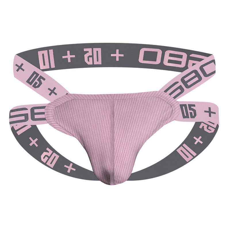 ORLVS – culotte Jockstrap pour Homme, sous-vêtement Gay, Slip Sexy en coton avec pochette
