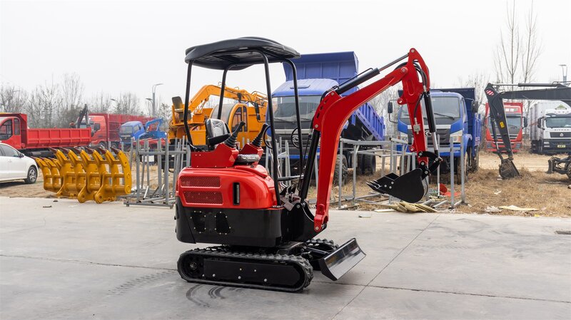 Chinese Hightop New Mini Crawler Digger Excavator Machine Minibagger Farm CE EURO5 EPA Engine 1 2 2.5 3.5 Ton Mini Excavator