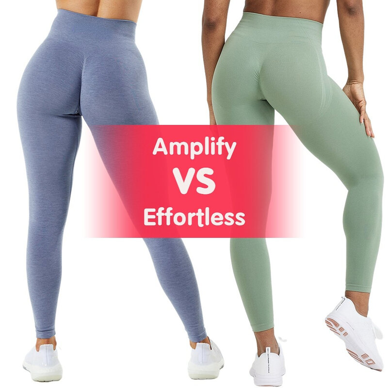 Amplify leggings sem esforço para as mulheres empurrar para cima espólio legging scrunch butt estiramento workout gym calças de fitness sem costura yoga
