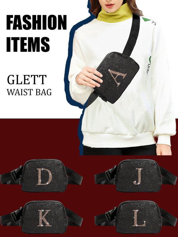 Greet Material Men's Waist Bag, Waterproof and Stain Resistant Chest Bag,Large Capacity Storage Bag, Organizer Bag