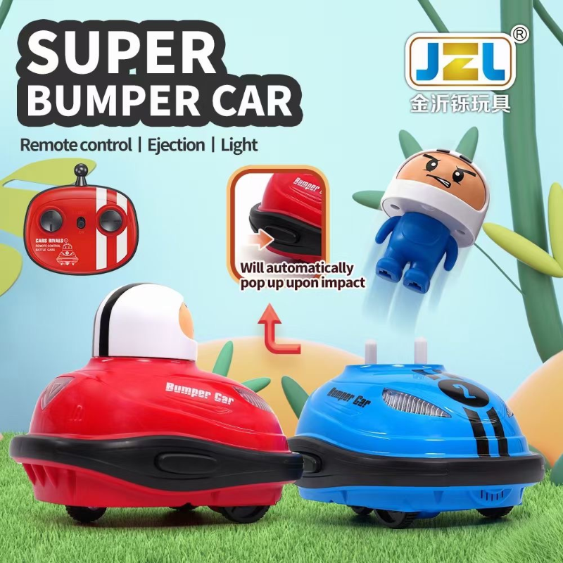 Coche de Control remoto para niños, juguete de 2,4G, Super Battle Bumper, Pop-up Doll, Crash Bounce eyection Light, juguetes de regalo para Padres