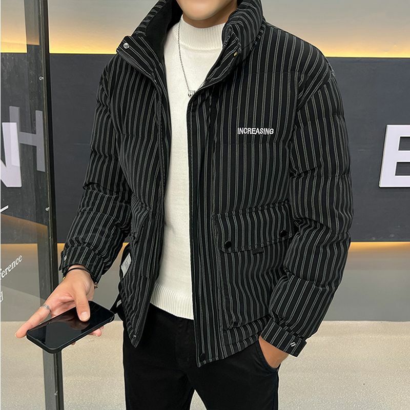 Jaqueta de pato branca masculina, outwear casual curto, casaco grosso quente, tamanho grande 5XL, alta qualidade, moda masculina, inverno