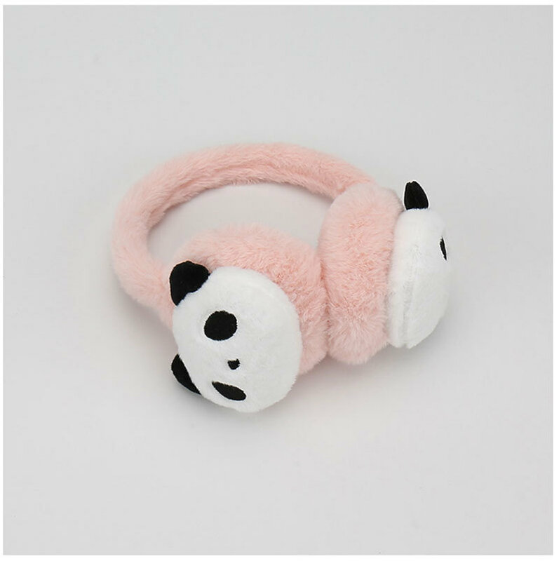 Penutup telinga lembut anak-anak kartun hadiah Tahun Baru Aksesori anak laki-laki dan perempuan tas telinga Panda lucu hangat musim dingin siswa