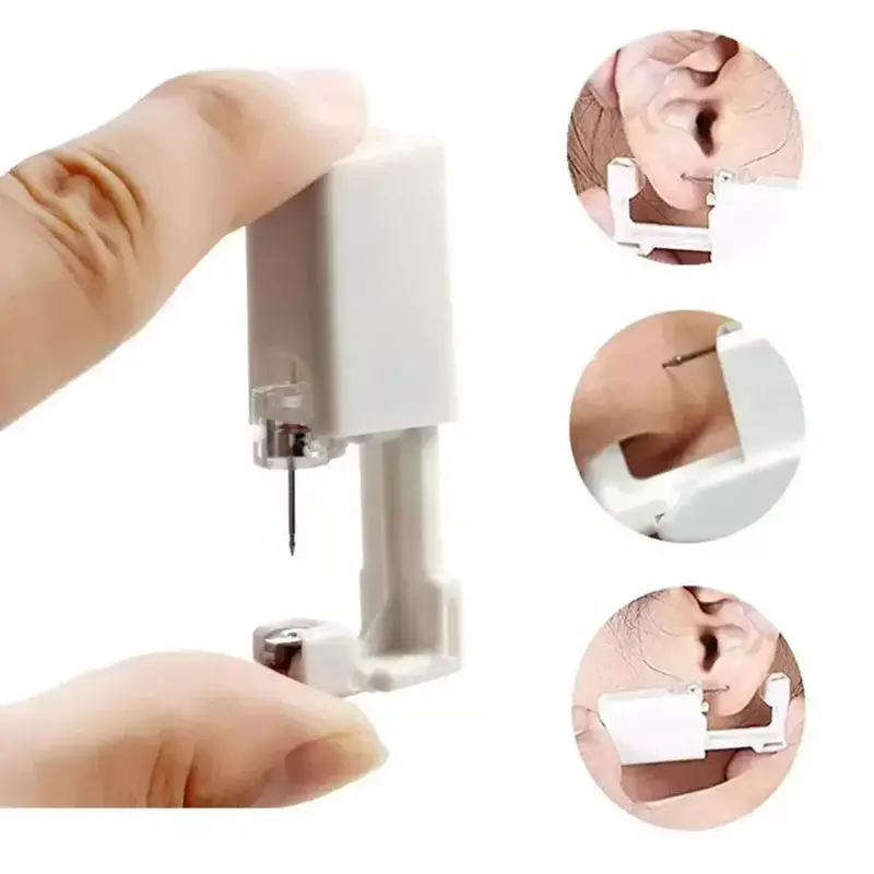 20 Stuks Veiligheid Oor Piercing Pistool Kit Wegwerp Desinfecteer Veiligheid Oorbel Piercer Machine Studs Neus Clip Lichaam Sieraden Piercing Tool