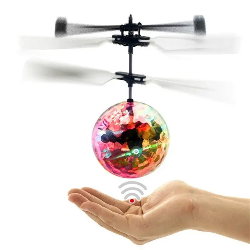 Mini importateur Kendning avec boule de cristal colorée, importateur RC LED, boule volante, hélicoptère, importateur quadrirotor à induction légère, avion, jouets pour enfants