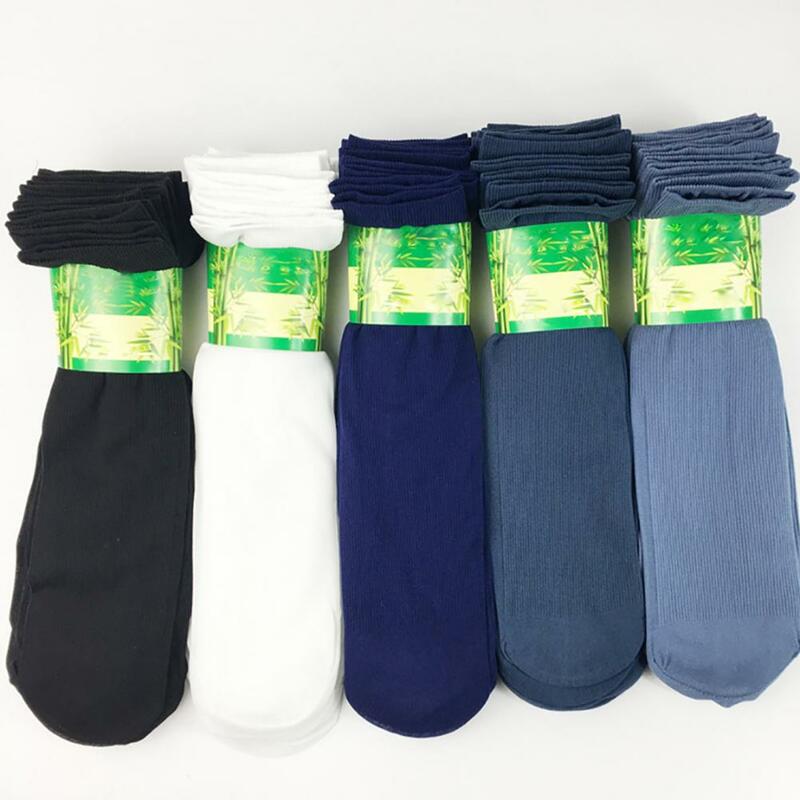 Mens Socks Elastic Breathable Polyester Elastic Silk Socks