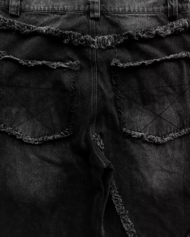 Pantalones vaqueros holgados de cintura alta para hombre, jeans de pierna ancha, pierna recta, moda Harajuku, calle alta, retro, estrellas, furred, y2k, gótico, informal