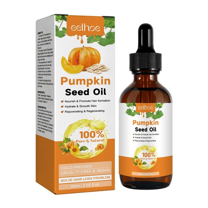 PumpkinSeed-aceite esencial para el crecimiento del cabello, reparación en seco, reparación nutritiva, prevención de pérdida, líquido dañado, G7P9