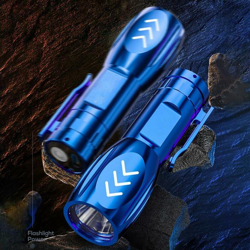 Strobe Flashlight Powerful Waterproof Led Flashlight High Lumens Lightweight Portable Usb Charging for Emergency Use Portable